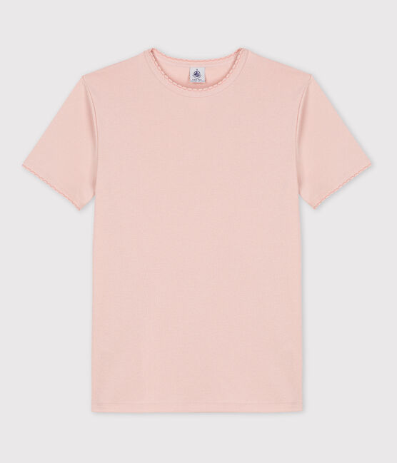 Tee-shirt L'ICONIQUE  cocotte en coton Femme rose SALINE