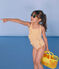Maillot de bain 1 pièce enfant fille jaune BAMBOO/blanc MARSHMALLOW