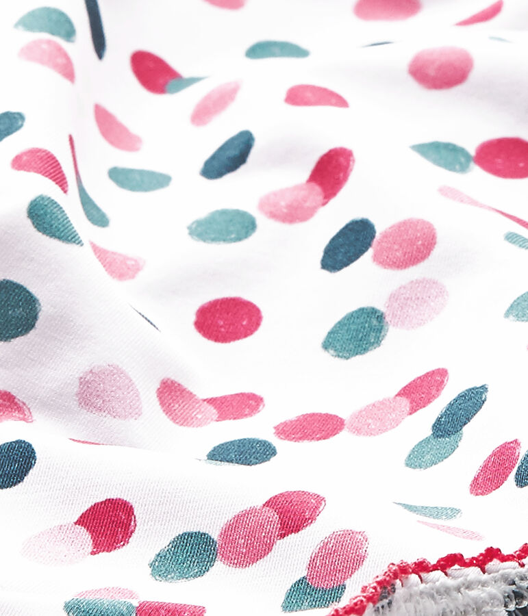 Maillot de bain b&eacute;b&eacute; fille imprim&eacute; blanc/multicouleur