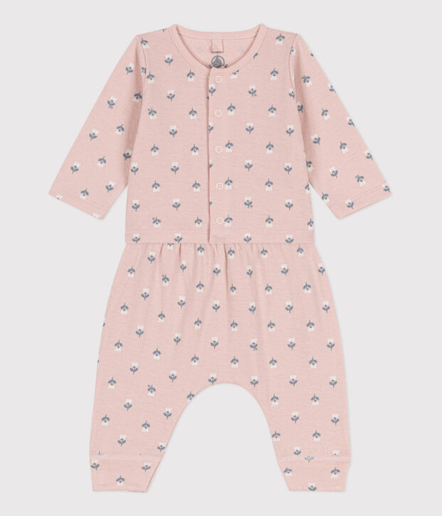 Ensemble met print van tubic voor baby's roze/multicouleur