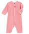 Dors bien sans pieds bébé fille rose CHEEK/blanc MARSHMALLOW