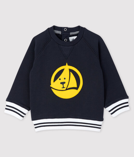 Sweatshirt bébé garçon imprimé bleu SMOKING