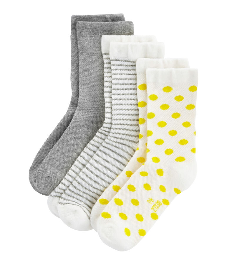 Lot de 3 paires de chaussettes enfant fille variante 1