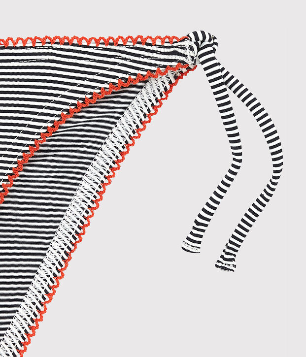 Maillot de bain 2 pi&egrave;ces fille bleu/blanc