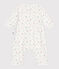 Bodyjama bébé en coton sans pieds fruits blanc MARSHMALLOW/blanc MULTICO