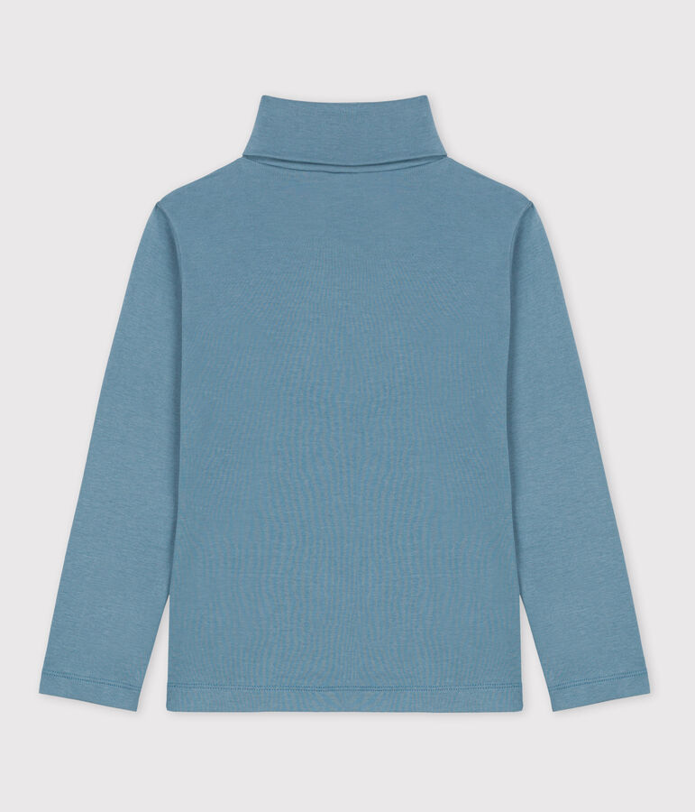 Sous-pull en coton enfant fille / gar&ccedil;on bleu