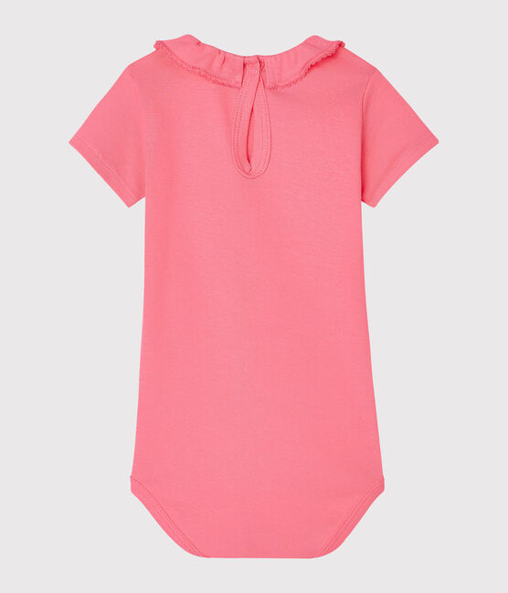Body bébé fille à collerette rose CUPCAKE