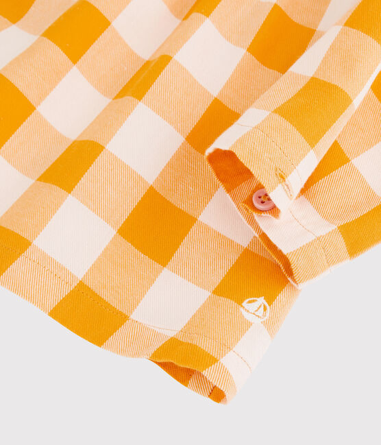 Flanellen blouse baby. geel BOUDOR/ MINOIS