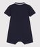Korte playsuit van katoen voor baby's blauw SMOKING