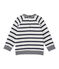 Sweat shirt bébé garçon rayures marinières blanc MARSHMALLOW/bleu SMOKING