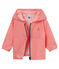 Coupe-vent rayé bébé mixte rose GROSEILLER/blanc MARSHMALLOW
