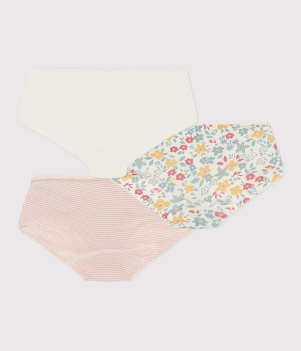 Set van 2 shorty's met bloemetjes voor meisjes in katoen multicouleur