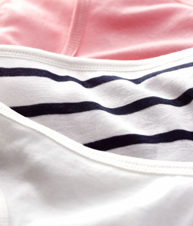 Lot 3 culottes en coton fin Femme multicouleur