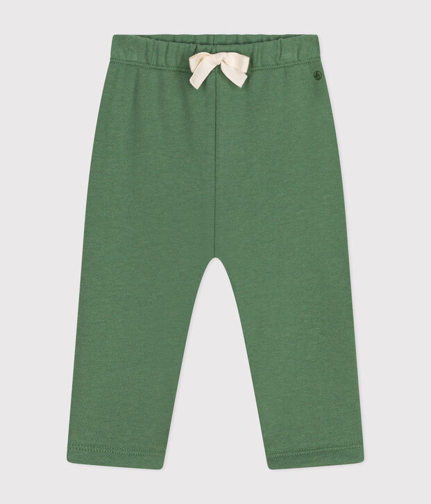 Pantalon de jogging b&eacute;b&eacute; en coton uni vert