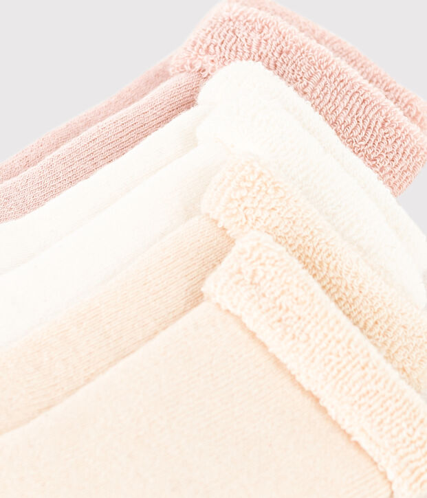 Lot de 3 paire de chaussettes b&eacute;b&eacute; en tricot uni multicouleur