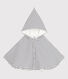 Katoenen cape met marinestreepjes voor baby's