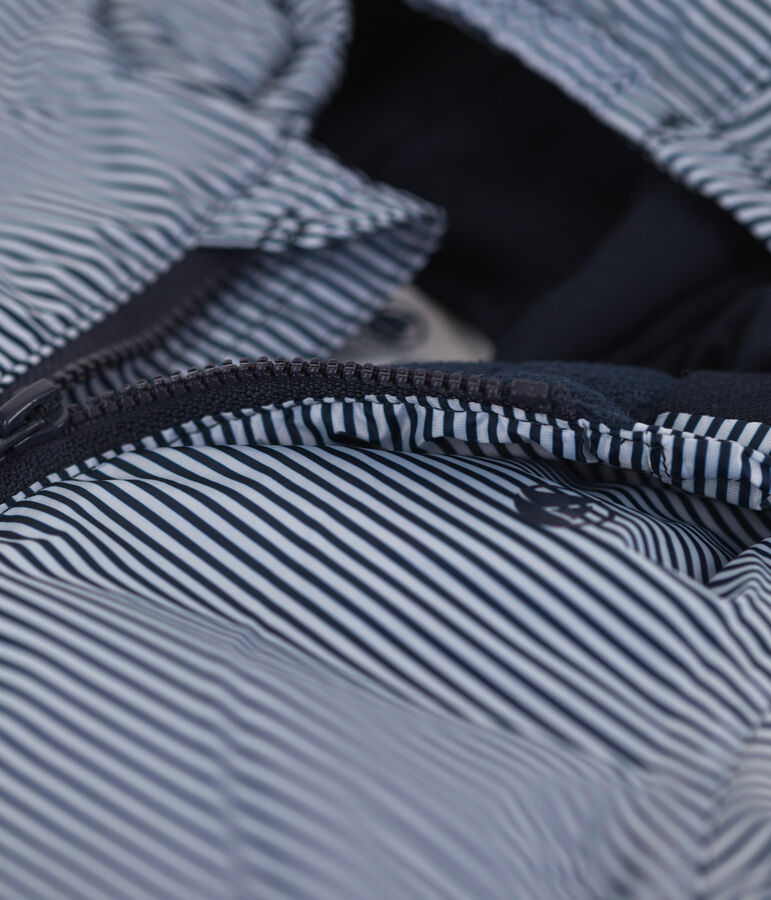 Coupe-vent chaud b&eacute;b&eacute; bleu/blanc