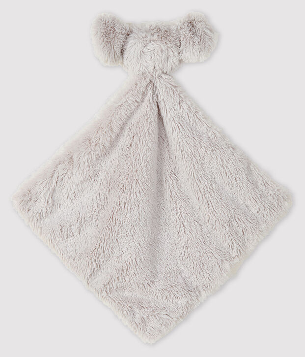 Koalaknuffel van fleece wit/grijs