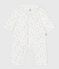 Bodyjama bébé sans pieds en coton imprimé fleuri blanc MARSHMALLOW/blanc MULTICO