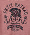 T-shirt garçon rayé milleraies rouge TERKUIT/blanc MARSHMALLOW