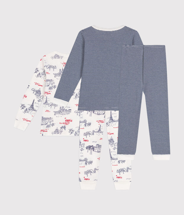 Lot de 2 pyjamas en coton enfant multicouleur