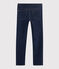 Denim molton broek voor jongens blauw DENIM BLEU FONCE