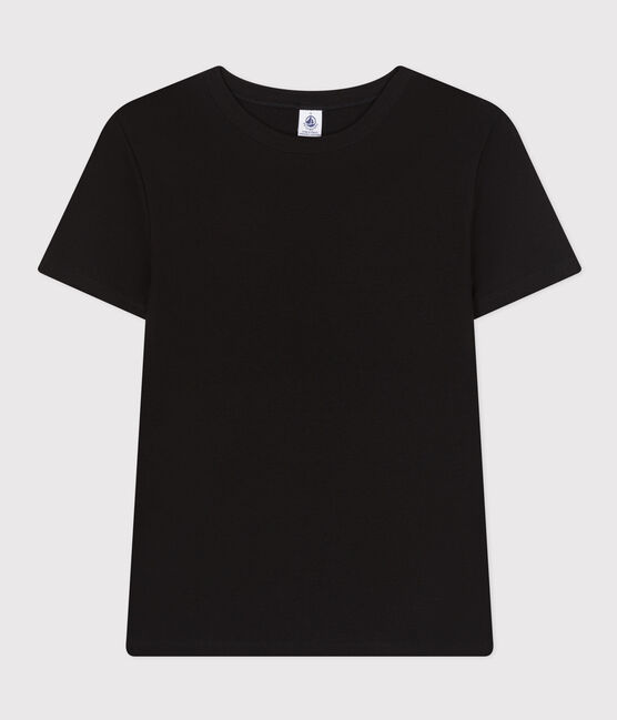 Tee-shirt L'ICONIQUE col rond en coton Femme noir NOIR