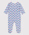 Katoenen babypyjama met bloemenprint wit MARSHMALLOW/wit MULTICO