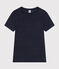 Tee-shirt en lin femme bleu SMOKING