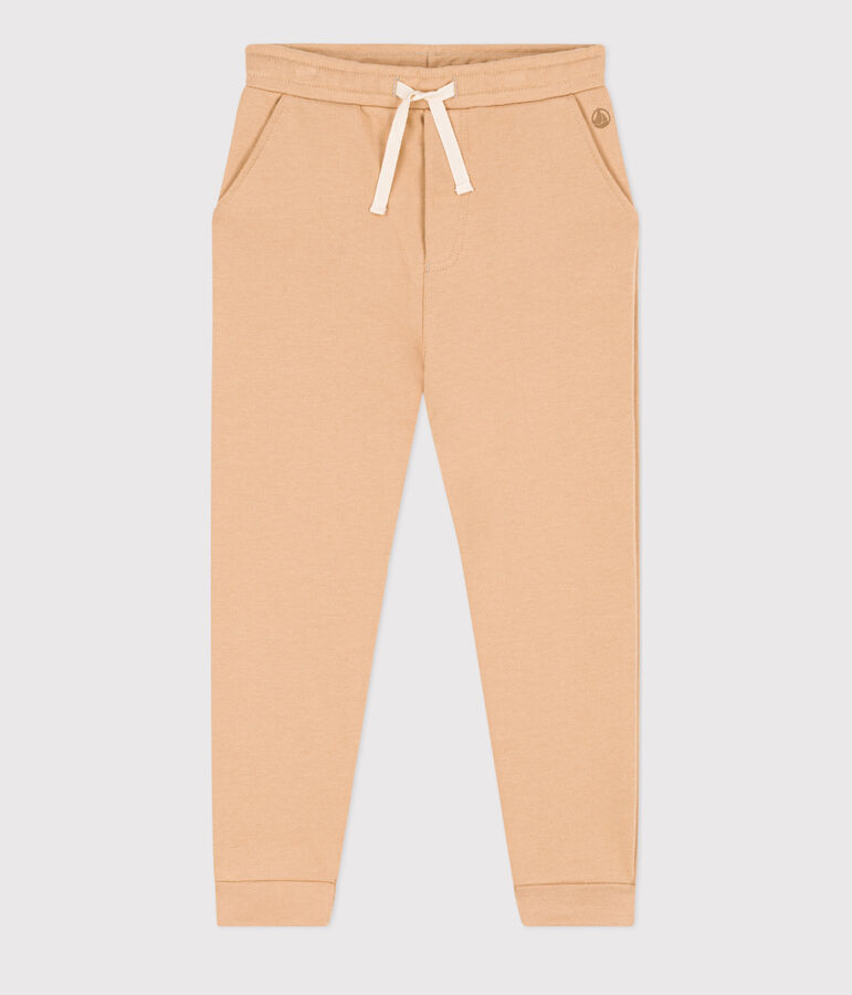 Pantalon de jogging enfant gar&ccedil;on beige