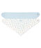 Duo van bandana-slabbetjes van ribstof voor meisjesbaby - jongensbaby variante 1
