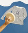 Marineshirt voor dames beige COQUILLE/blauw SMOKING