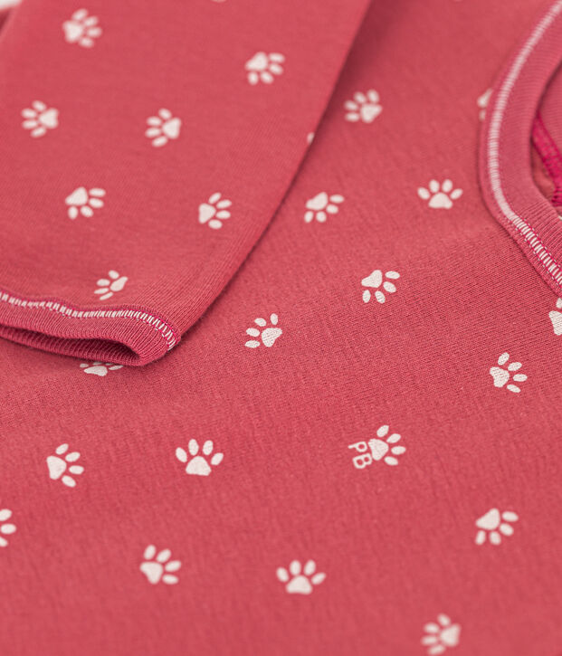 Dors bien  b&eacute;b&eacute; en coton rose/beige