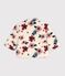 Babyjas met wattering van sherpa en bloemenprint ecru/multicouleur