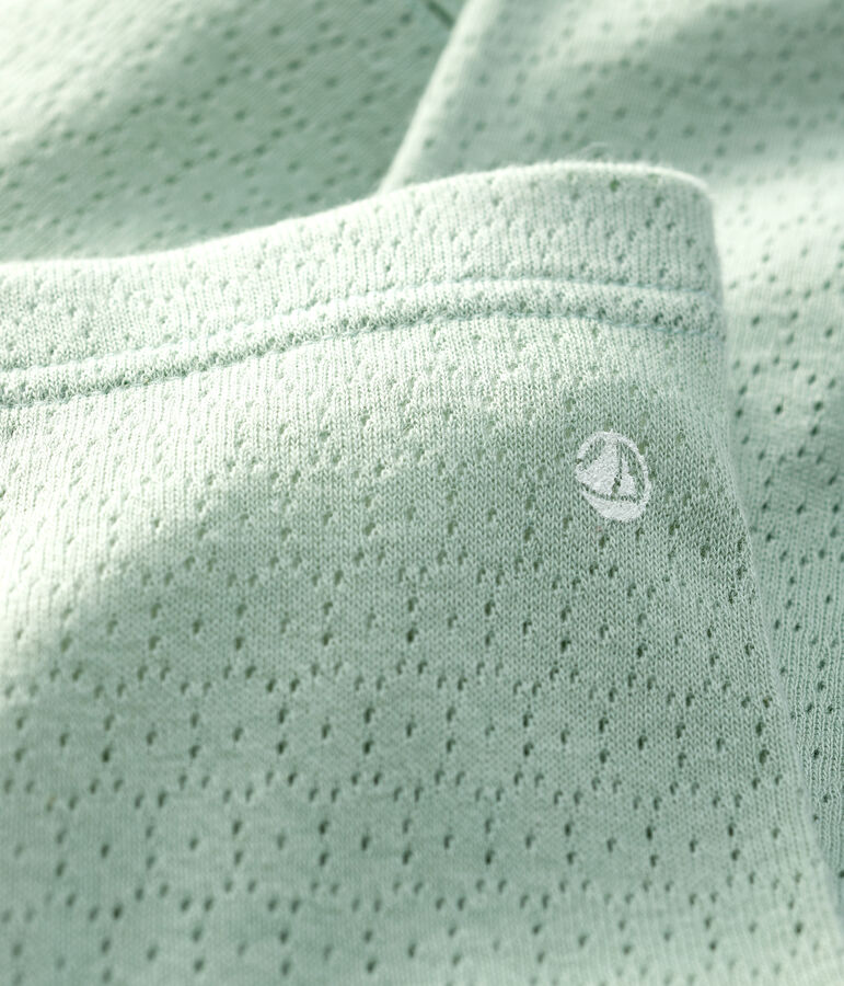 Legging en maille ajour&eacute;e b&eacute;b&eacute; vert