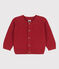 Cardigan bébé en tricot en coton STOP