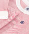 Pyjama ajusté en coton rayé enfant rose ROSEWOOD/ MARSHMALLOW