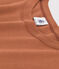 L'ICONIQUE, dames-T-shirt met ronde hals in katoen bruin CINA