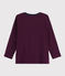 Tee-shirt s&eacute;rigraphi&eacute; enfant gar&ccedil;on violet