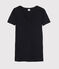 Iconisch katoenen Dames T-shirt met V-hals blauw SMOKING