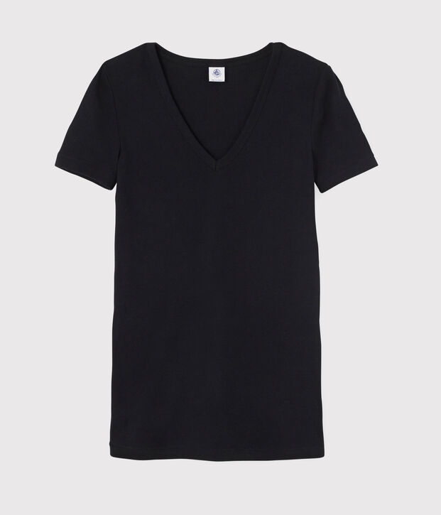 Iconisch katoenen Dames T-shirt met V-hals SMOKING