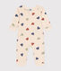 Katoenen babypyjama met hartjes zonder voetjes