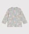 T-shirt met bloemenprint en uv-bescherming voor baby's blauw/multicouleur