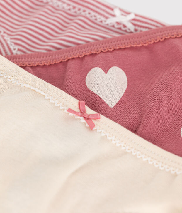 Set van 3 katoenen slipjes voor kinderen multicouleur