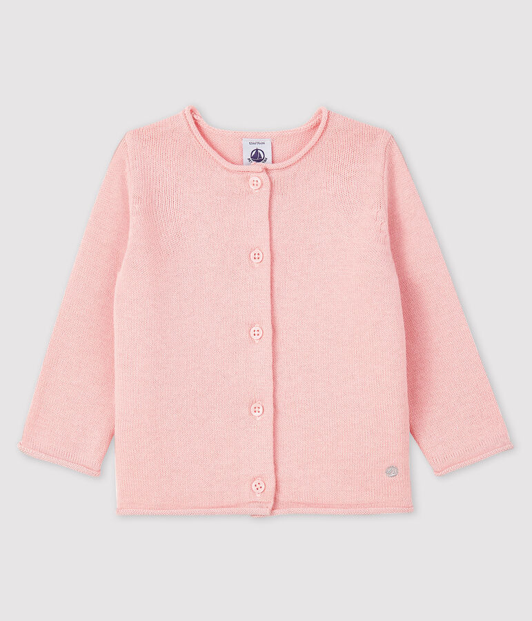 Cardigan met lange mouwen voor baby meisje roze MINOIS