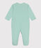 Katoenen babypyjama met streepjes groen ALOEVERA