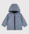 Coupe-vent chaud en polyester recyclé bébé bleu SMOKING/blanc MARSHMALLOW