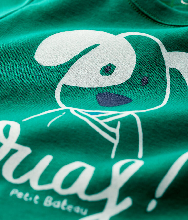 Katoenen T-shirt baby. groen PIVERT