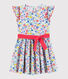 Robe manches courtes en popeline enfant fille