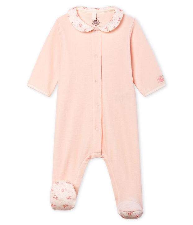 Fluwelen slaappakje babymeisje FLEUR
